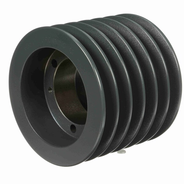 6 Groove Cast Iron Bushed Bore Multiple Sheave, 6B54SK